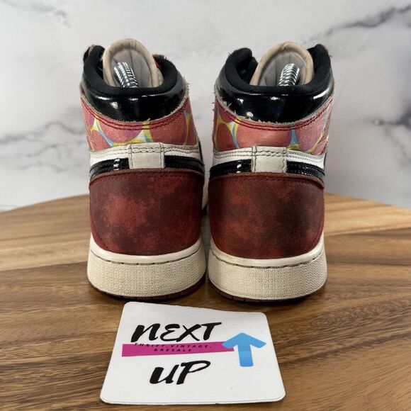 Youth 4.5 fits Womens 6-Air Jordan 1 High OG Spider-Man Across the Spider-Verse - Picture 4 of 9